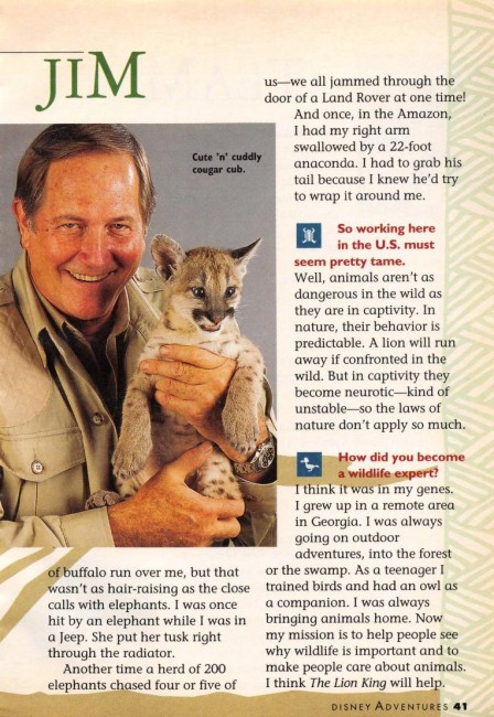 1994 Король Лев Jim Fouler Disney Adventures Magazine - Volume 04 - Number 10 - July 30 1994_0042.jpg